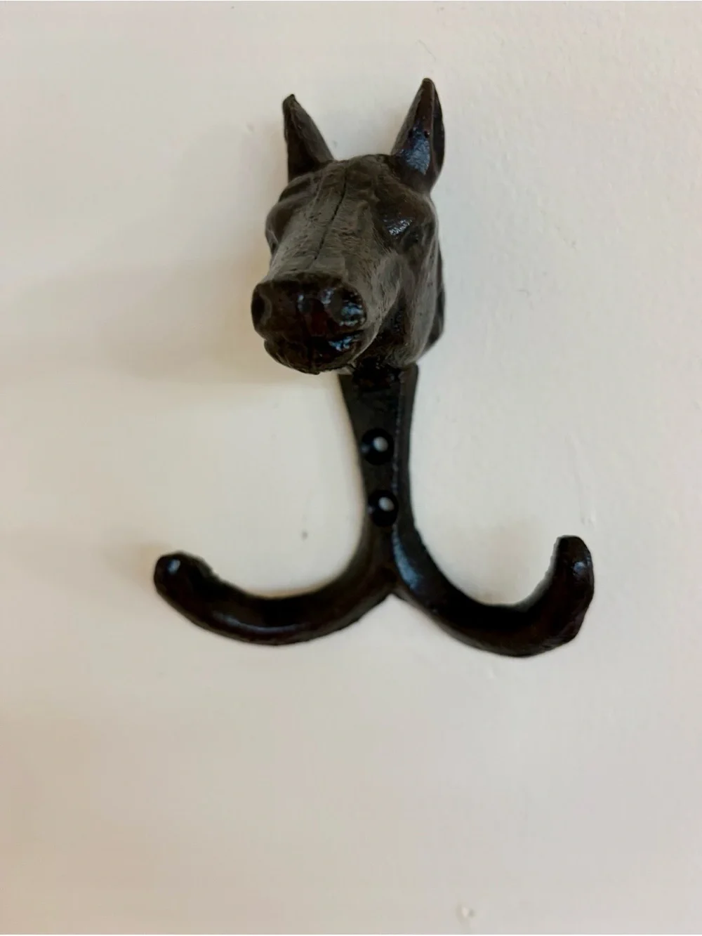 Black Cast Iron HorseHead Wall Hook